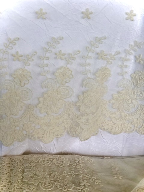 Wide Net Lace Cream