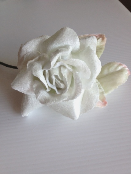Velvet Vintage Rose Wedding White