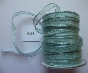 Wire Ribbon R113 Aqua - Click Image to Close