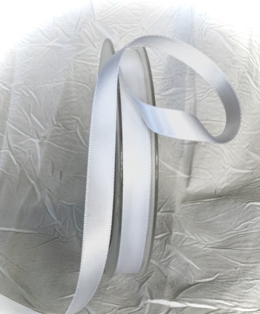 Satin Ribbon Double-sided White R251