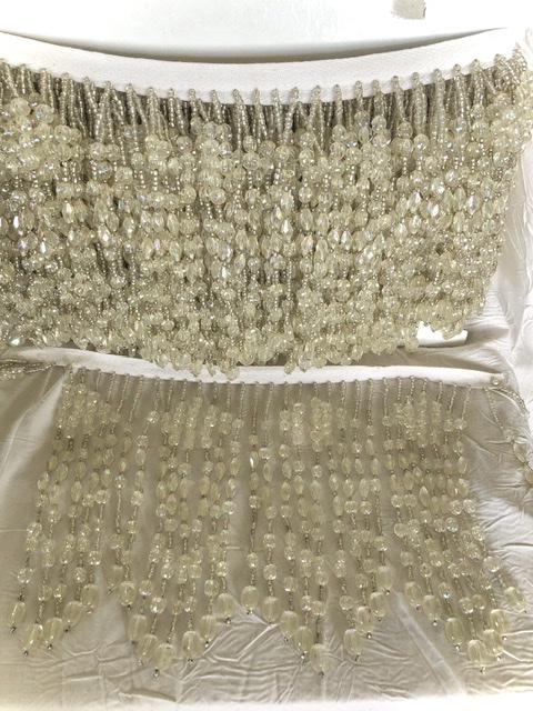 Beaded Fringing Long Mother of Pearl