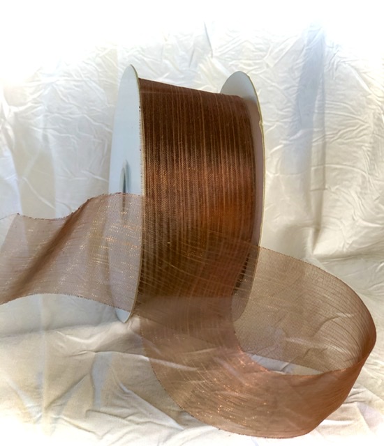 Organza Cut-edge R278 Copper Thread