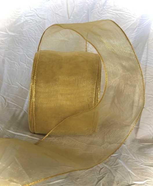 Organza Rolled-edge R280 Gold - Click Image to Close