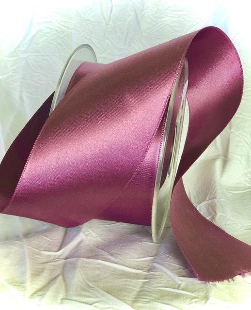 Satin Ribbon Double-sided Amethyst Rose R254