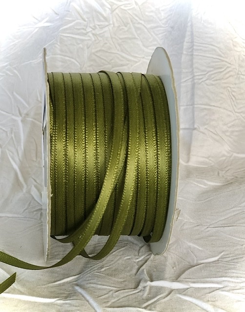 Satin Ribbon Double-sided Olive R277